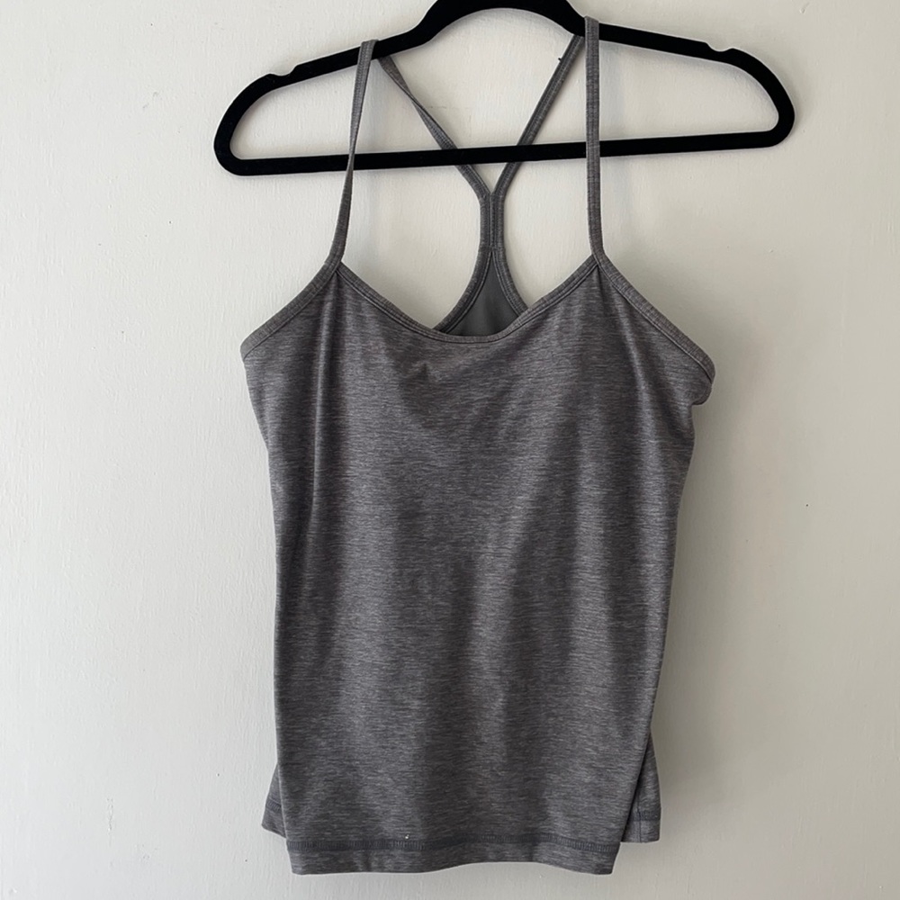 lululemon athletica Gray Strappy Tank Top
